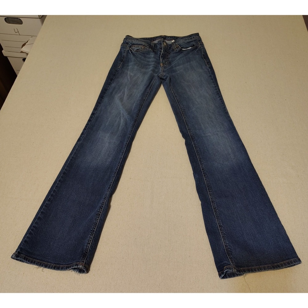Tommy Hilfiger Freedom Bootcut Jeans Womens Sz 2R Back Pocket‎ Flap Distressed 8